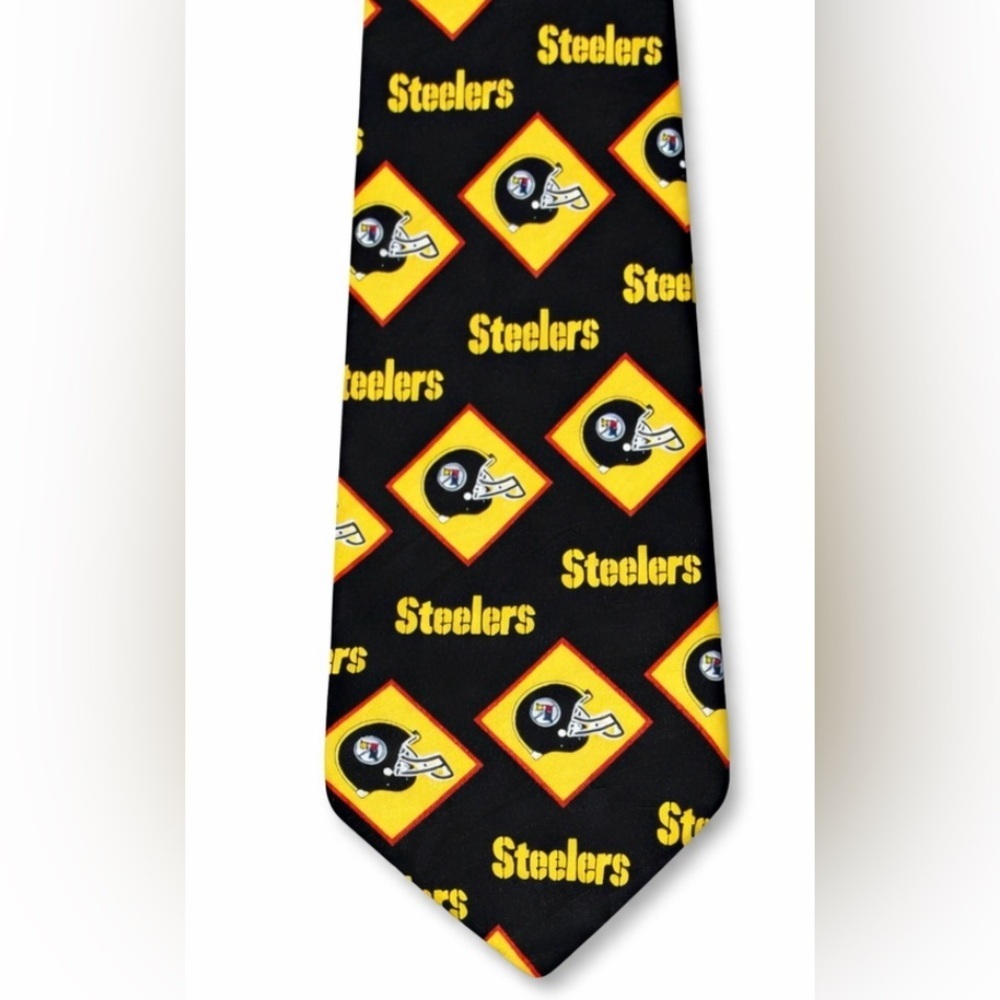 Pittsburgh Steelers Vintage 1995 Ralph Marlin Silk Tie | NFL RM Sports Men’s - Picture 4 of 5